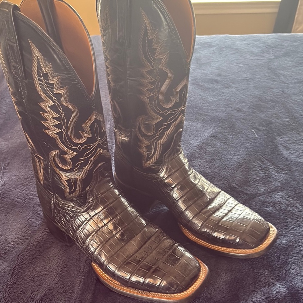 Men's Black Western Boots